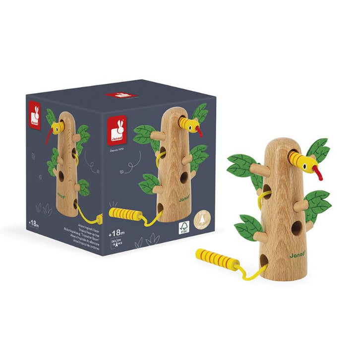 rijghulpnaald grote boom met slang