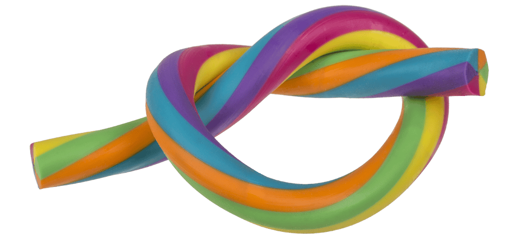 stretchy string, rainbow 30cm