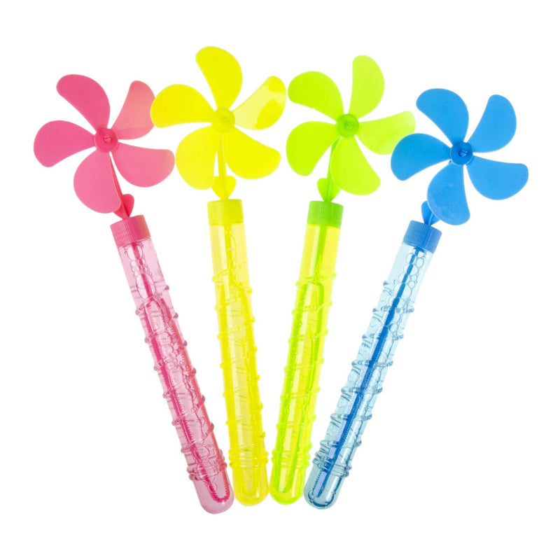 vier kleuren bellenblaas windmolentjes