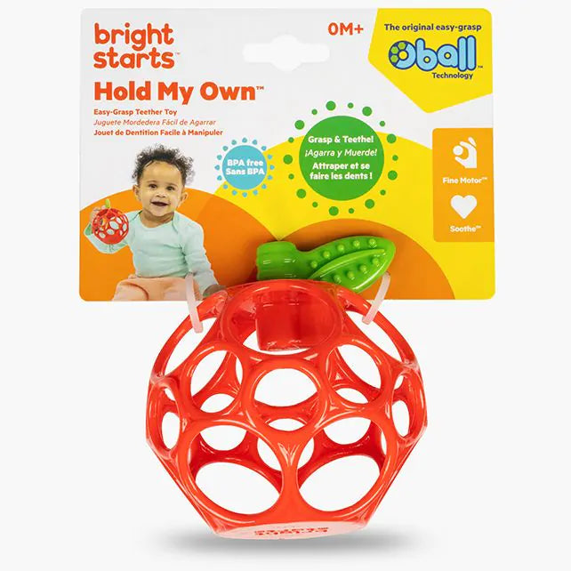 verpakking van de Hold My Own Teether Toy – Apple