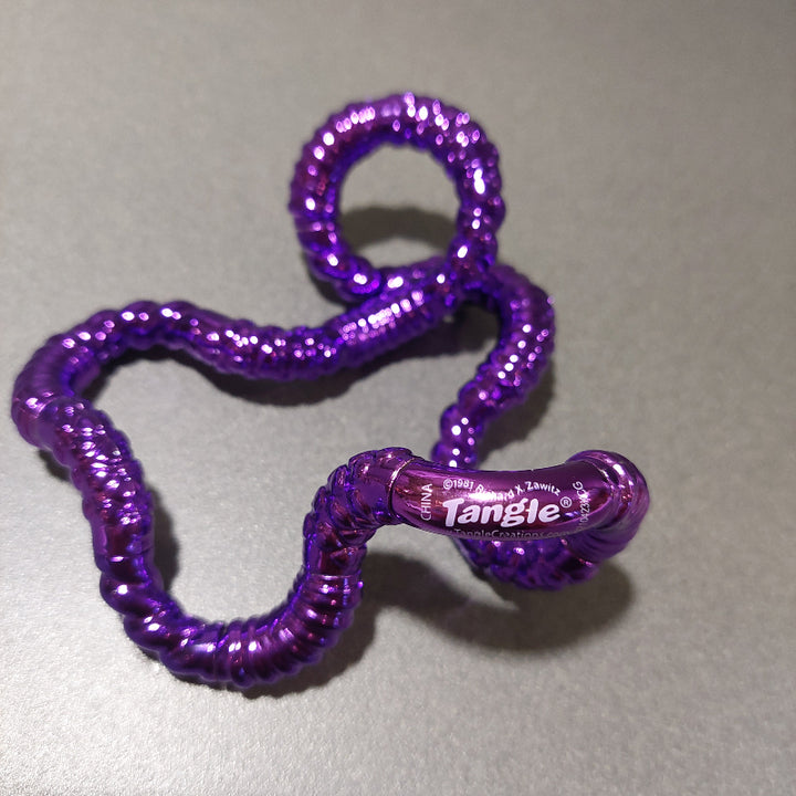 volwassenen fidget, tangle metallic paars, 