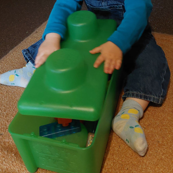 dreumes met jelly blox opbergdoos, sensoriek speelgoed, motoriekspeelgoed