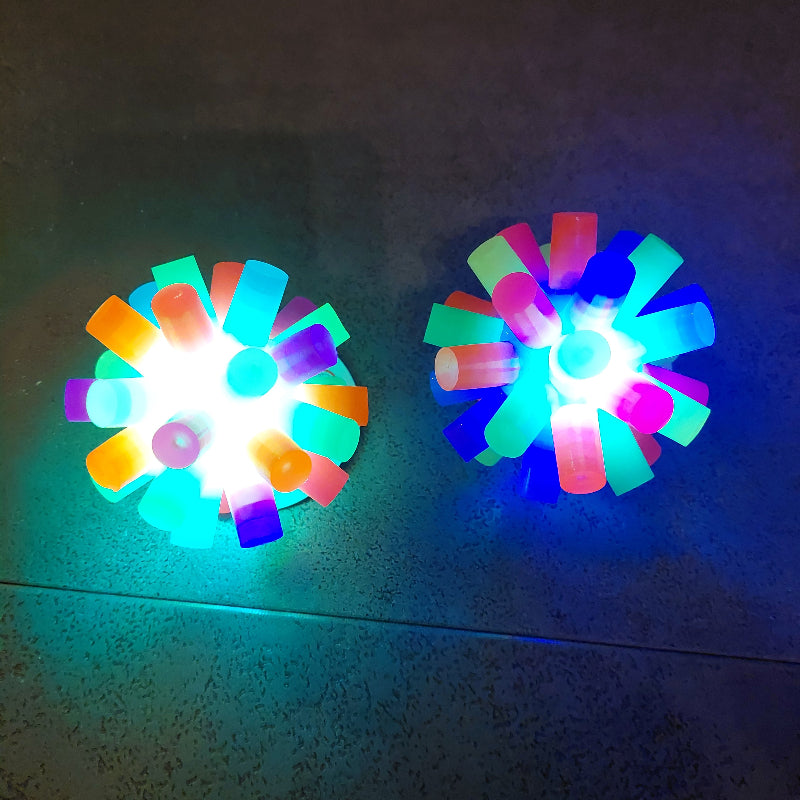 led licht stuiterbal, stekel bal, sensoriek bal, licht stuiterbal