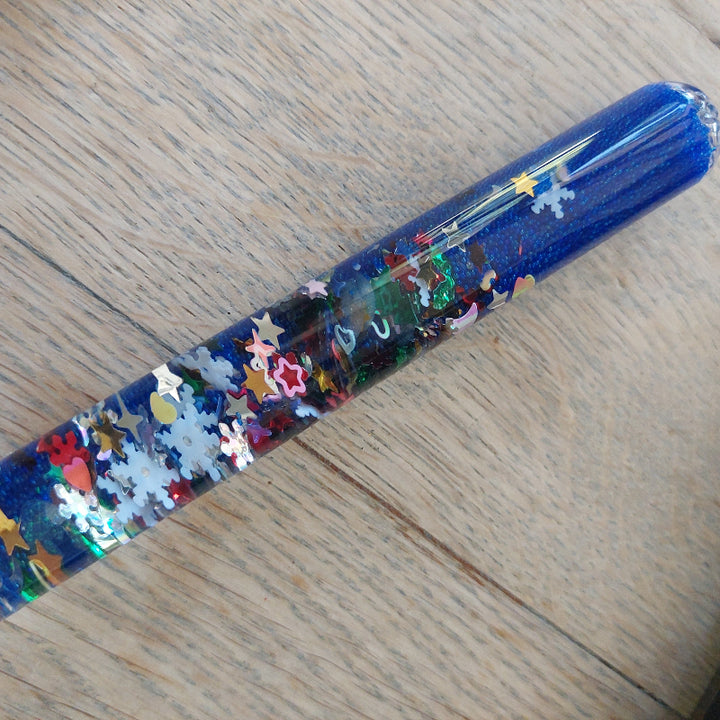 details van de blauwe toverstaf