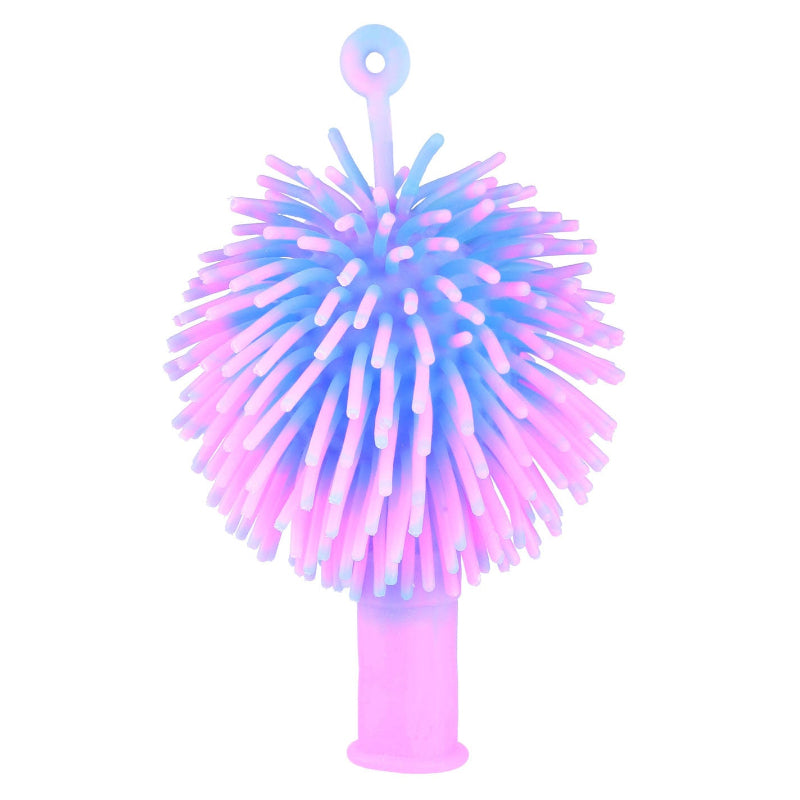 logopedie ballon met groot mondstuk, puffer boksballon roze blauw