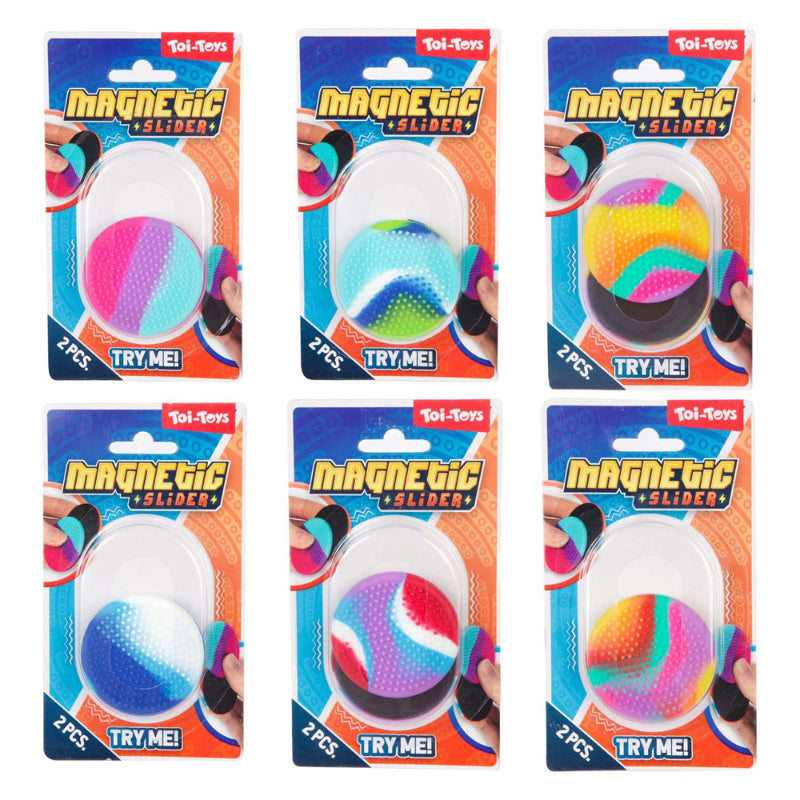 kleuropties van de magnetic sliders van toi-toys, fidget, magneetfidget