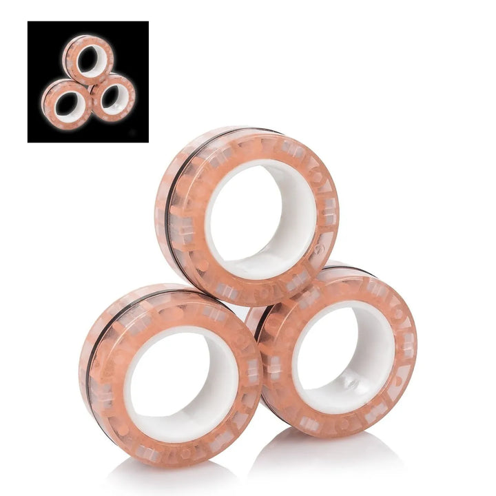 Magnetic Fidget Rings – Glow in the Dark