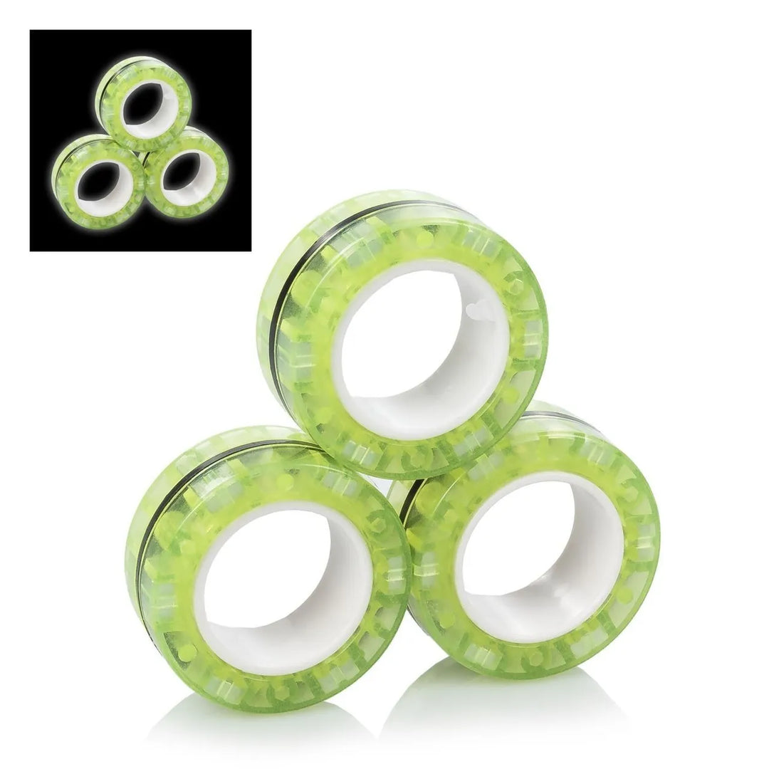 Magnetic Fidget Rings – Glow in the Dark