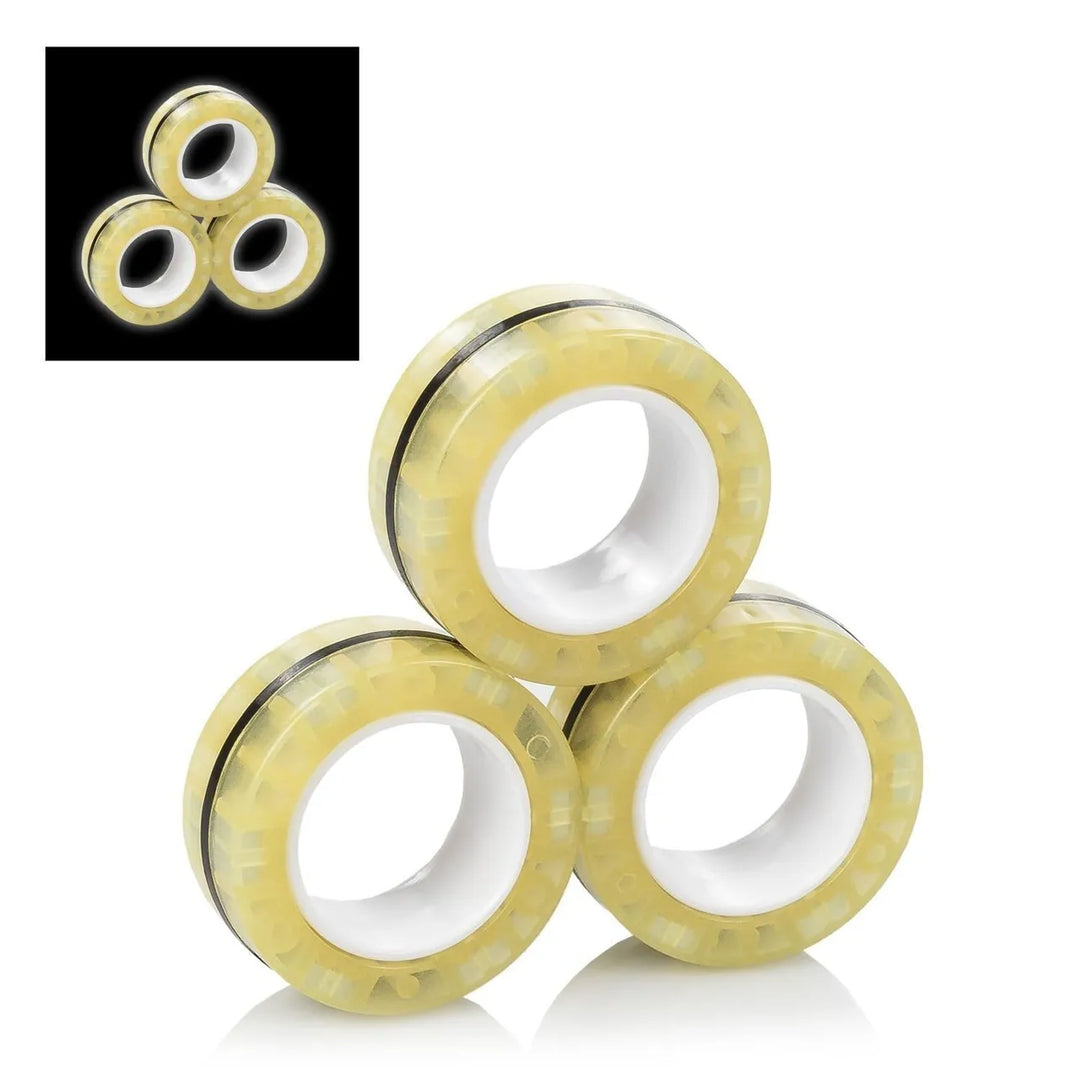 Magnetic Fidget Rings – Glow in the Dark