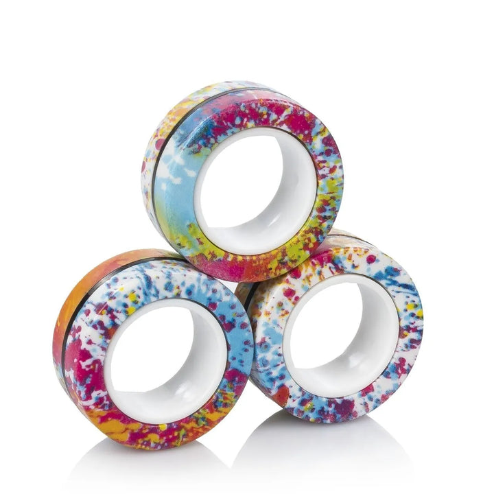 Magnetic Fidget Rings – Paint Splash editie