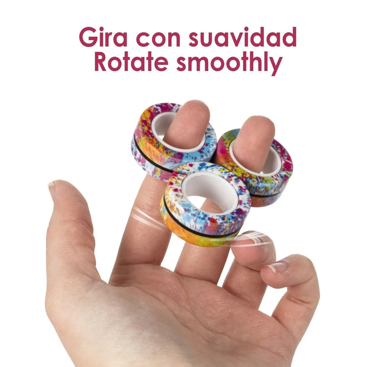 Magnetic Fidget Rings – Paint Splash editie