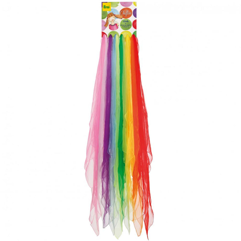 grote chiffon doekjes, van erzi, gooi doekje, openend play, sensoriekmateriaal voor opvang en bs
