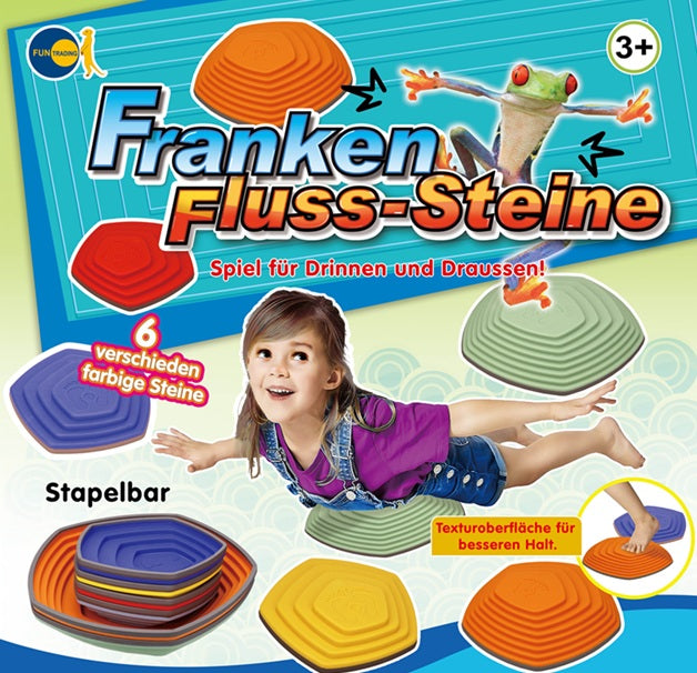 franken fluss steine, balans spel, grove motoriek, balans en evenwicht