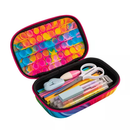 ZIPIT POP Pencil Box for Kids, Silicon Sensory Push It Case, fidget etui