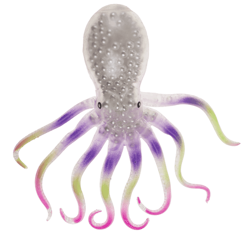 Knijpbare octopus fidget met harde balletjes – friemelspeelgoed met geluid