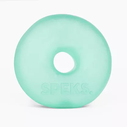 SPEKS Jumbo Loop fidget in kleur Sea Glass met frisse groenblauwe tint, geïnspireerd op zee glas