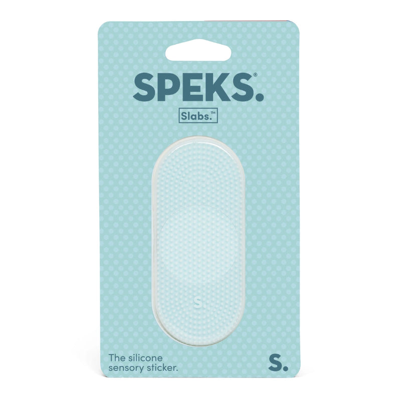 licht blauwe fidget sticker met relief en structuur, si materiaal, silicone sensory sticker