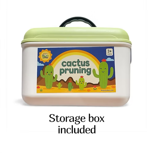 Opbergkoffer met complete Cactus Pruning Toy set