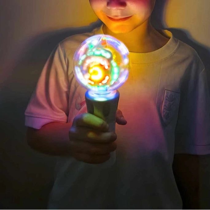 Led Flash-rotating Light Show Toy, toverstaf met muziek en licht effect, sensory toy