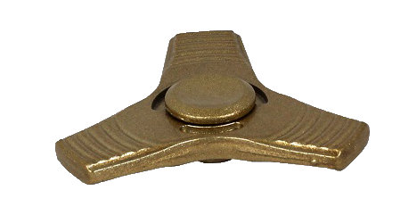 fidget spinner goud, aluminium