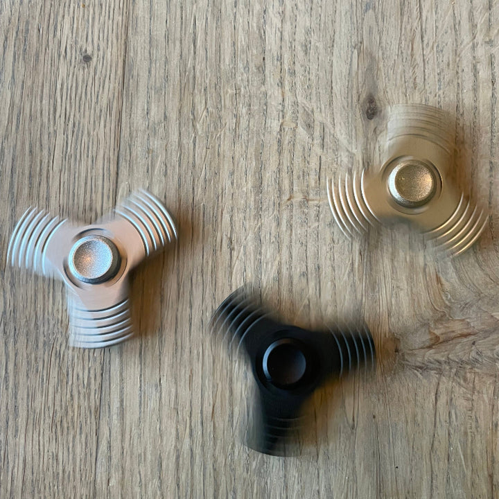 aluminium spinner, gold, zilver, zwart, zware spinner, fidget spinner