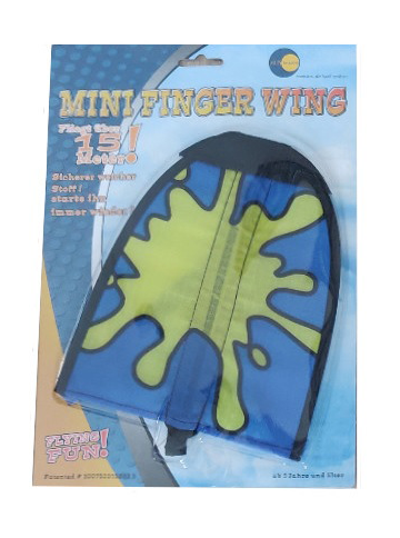 Mini vinger wing blauw in verpakking