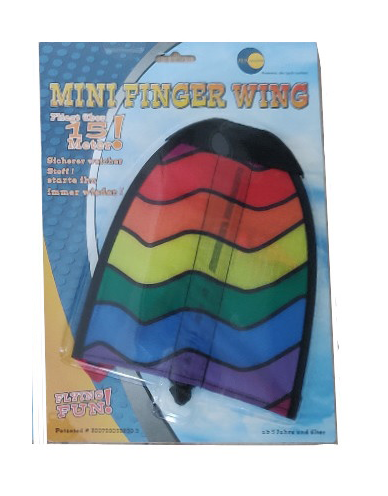 Mini vinger wing regenboog in verpakking