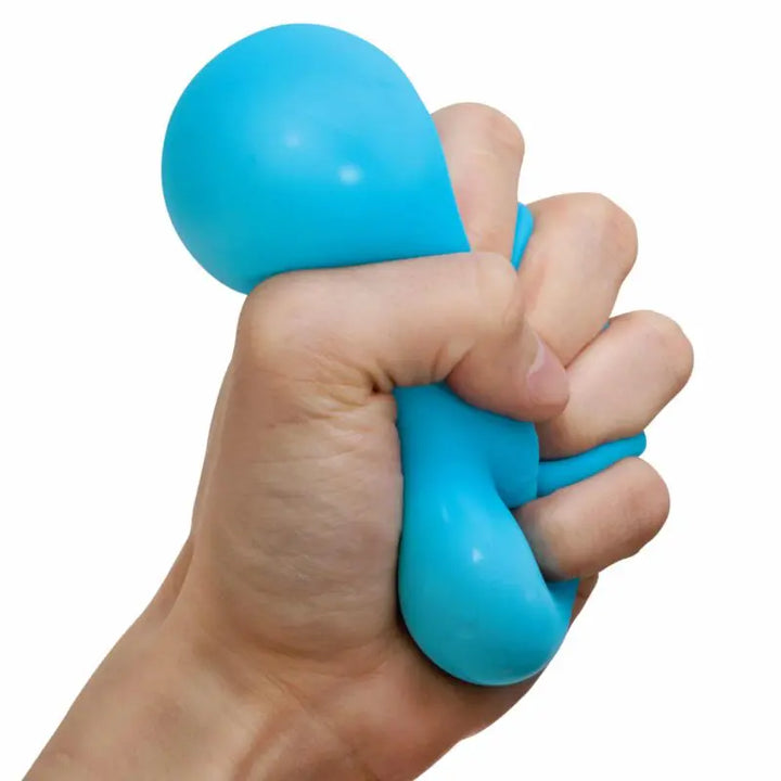 hand drukt groovy glob blauw van needoh, fidget bal, antistressbal, adhd bal, autisme bal
