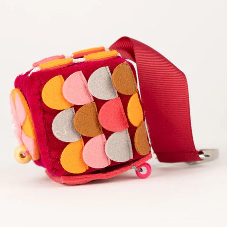 calmi cubes, fidget cubes,  rood met verschillende kanten