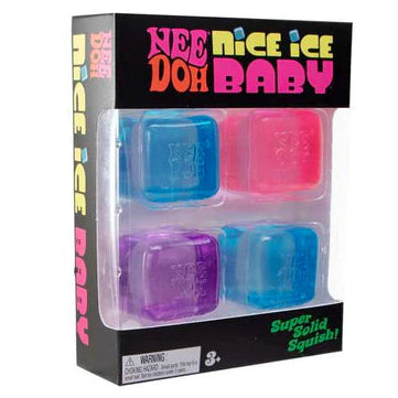needoh nice ice baby, set van 4 stuks, antistress fidget