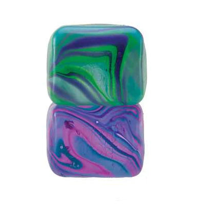 Nice Cube Swirl Needoh, twee kleurstellingen, opvallende optiek, visuel attractieve fidget anti stress bal