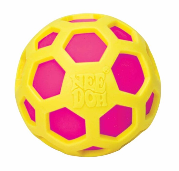 geel roze antistressball van needoh