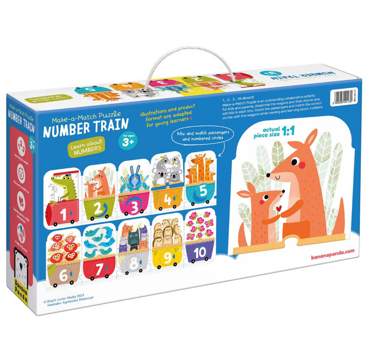 Nummer trein puzzel