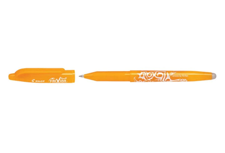wisbare, duurzame, ergonomische frixion pen, oranje, vrolijke kleur