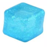Slow rise glitter cube