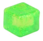 Slow rise glitter cube