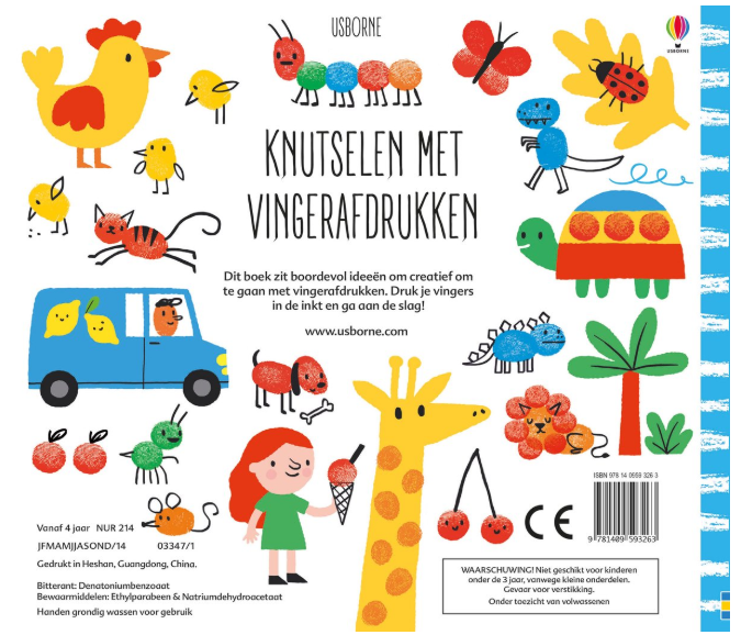 Stempelen met je vingers huis