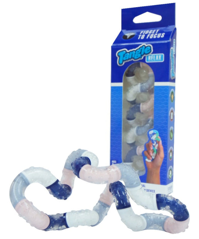 Therapytangle medium grijs met en zonder verpakking