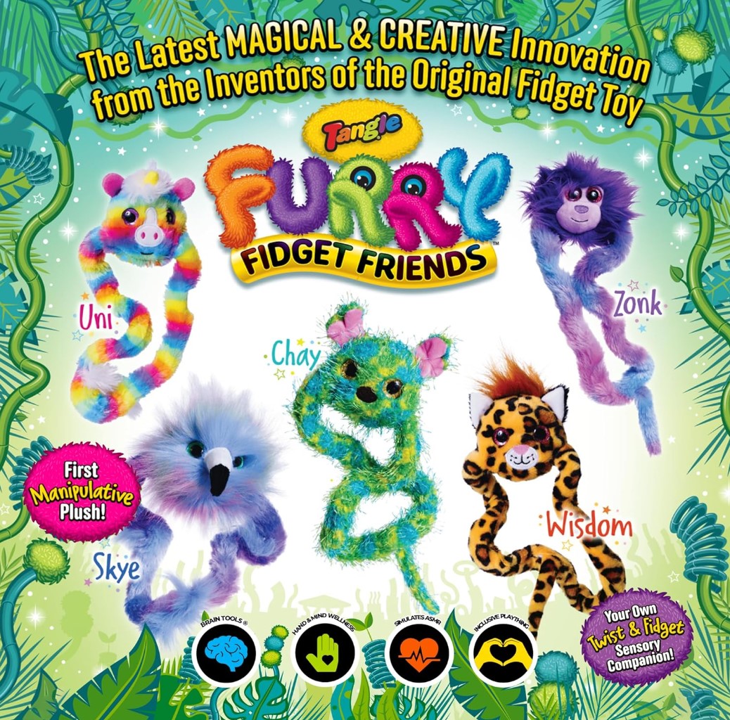 overzicht van alle Tangle furry friends