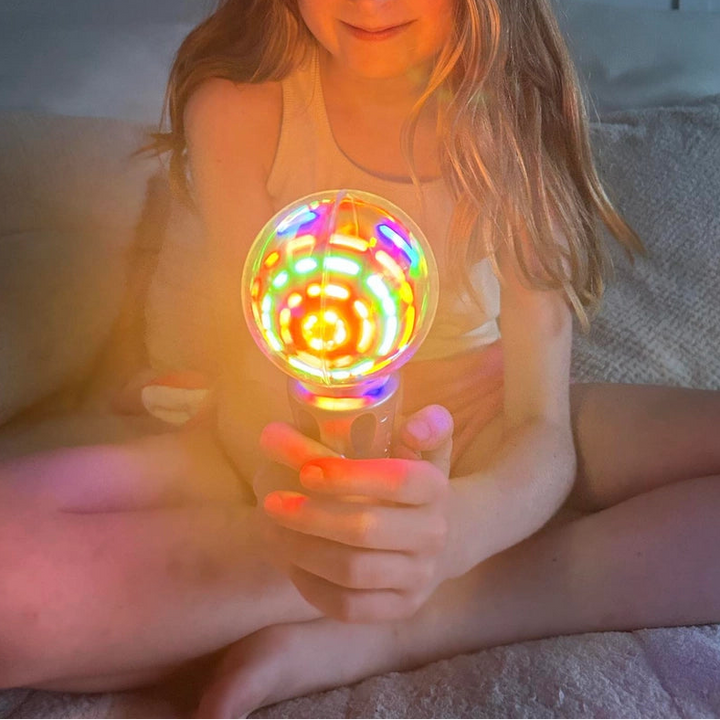 sensorische toverstaf, licht en muziek effect, rustgevens, autisme speelgoed