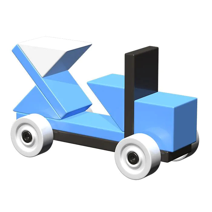 Magnetic blocks car