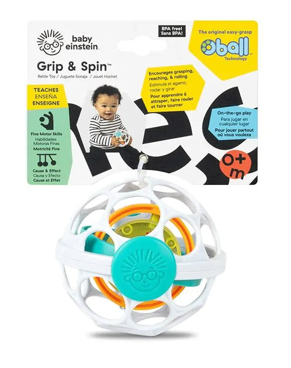 verpakking van de baby einstein grip & spin oball