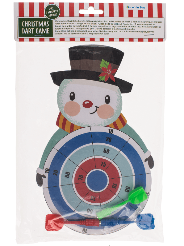 christmas dart game, magneet dart sneeuwpop in verpakking, grove motoriek spel, rekenvaardigheden spelenderwijs oefenen