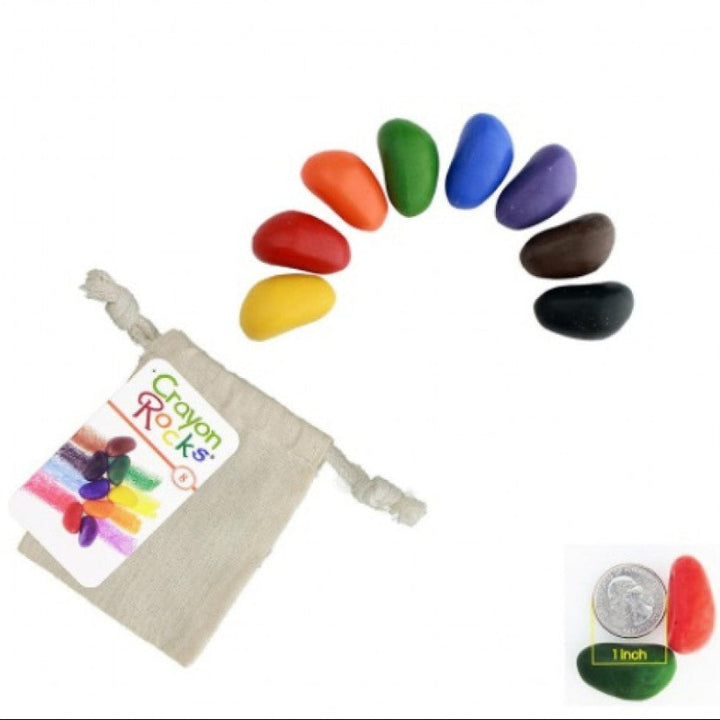crayon-rocks-8stuks, ergonomische waskrijtjes, duurzaam, motoriek stimulerend
