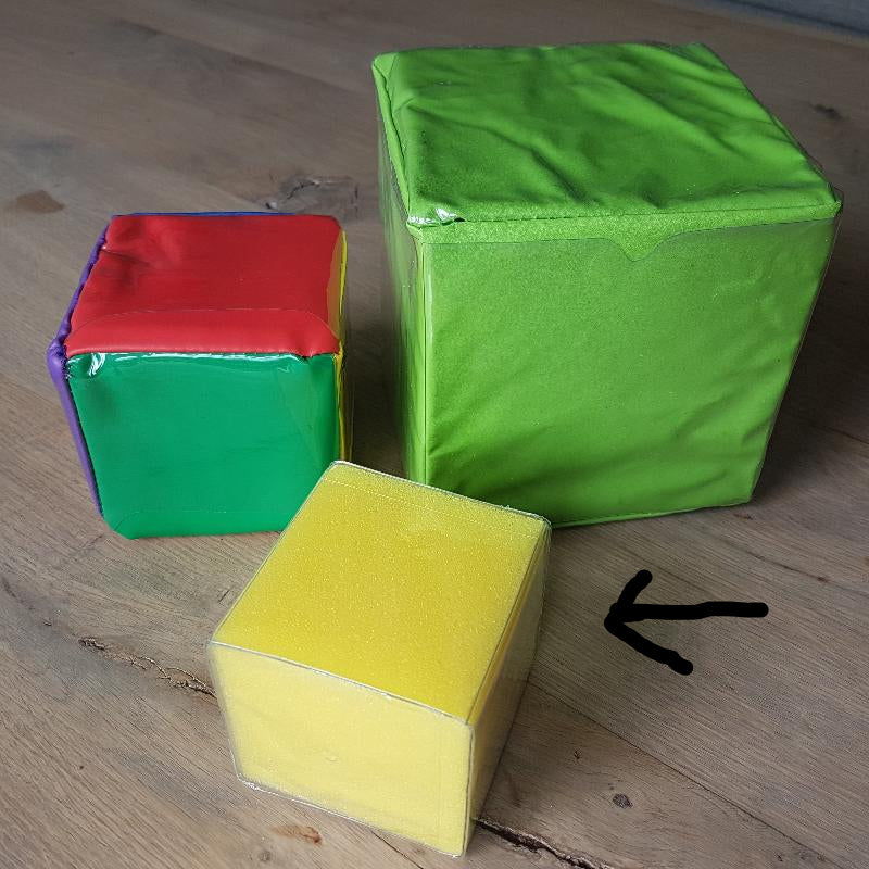 JToys Dobbelsteen met insteekhoes 8cm
