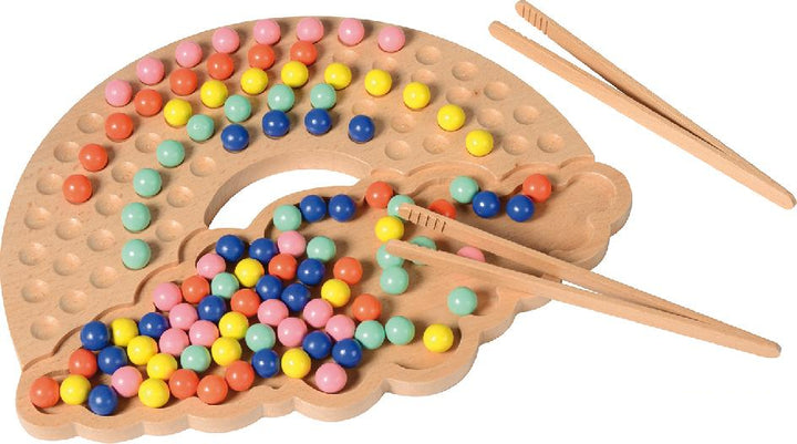 Toys42Hands Regenboog knikker pincetspel