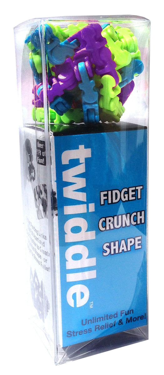 Tangle Twiddle Toys fidget crunch shape, multi color