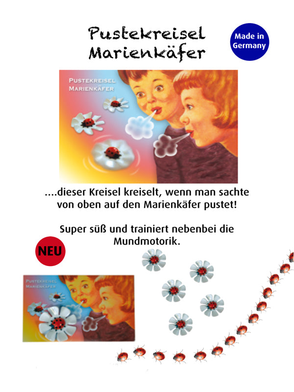 Toys42Hands Blaastolletje lieveheersbeestje