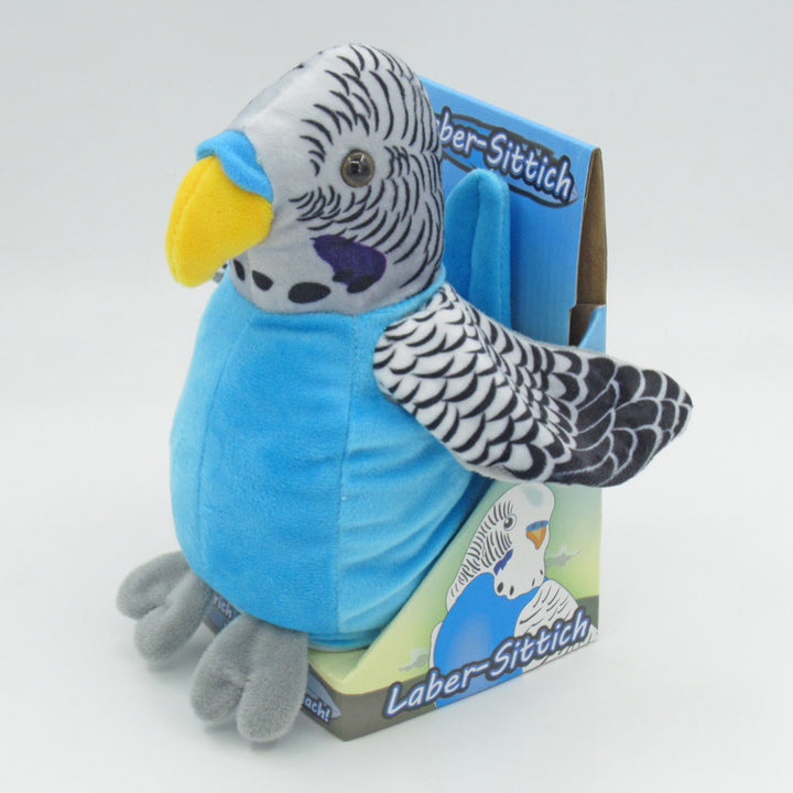 Toys42Hands Knuffel recorder blauwe grasparkiet