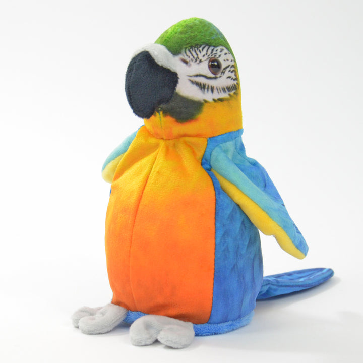 Toys42Hands Knuffel recorder papegaai oranje